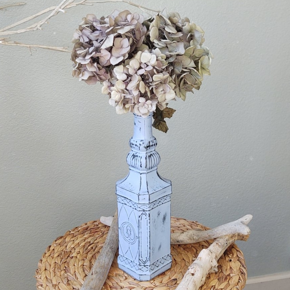 Chalkboard painted decorative bottle